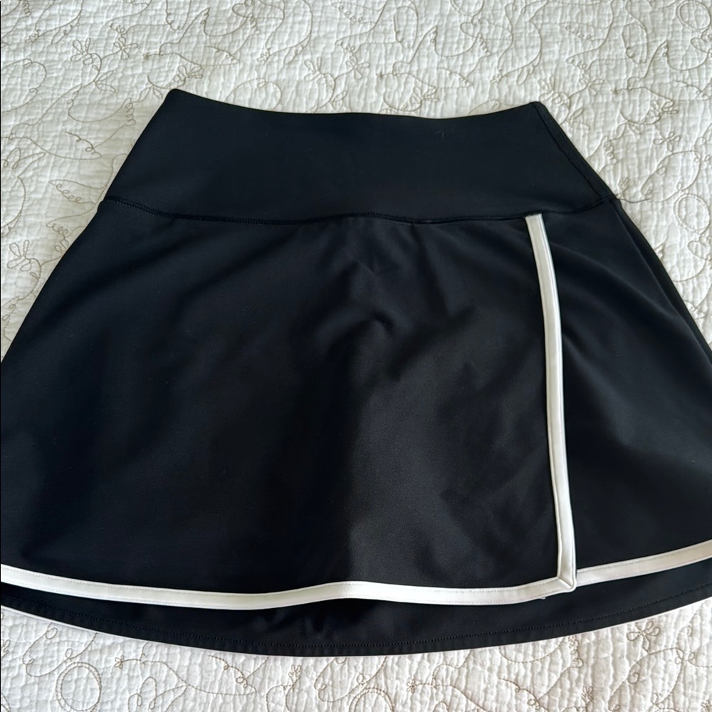 Black Skirt with White Trim